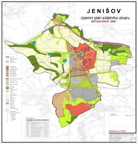 Jenišov Územní plán 1999 aktualizace 2005: Jenišov