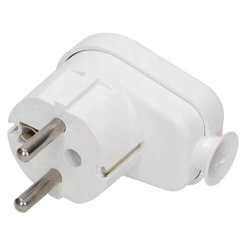 Zástrčka úhlová síťová zástrčka s uzemněním 230V