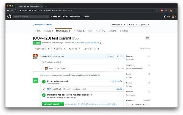 CommitCheck · GitHub Marketplace · GitHub
