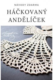 the front cover of a crocheted book with an image of a lacy doily