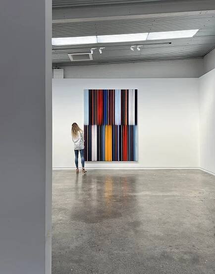 MARK FRANCIS VIRTUAL DUB (CASCADE) 2023, OIL ON CANVAS, 275 X 214CM