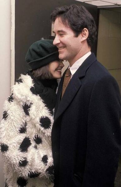 Phoebe Cates and Kevin Kline during Opening of "The Tenth Man" at Vivian Beaumont Theater in New York City, NY, United States.