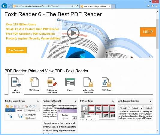 Oficiální bezplatná verze aplikace Foxit PDF Reader pro iOS