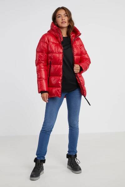 SAM73 Dámská oversized prodloužená bunda JULES SAM 73 červená