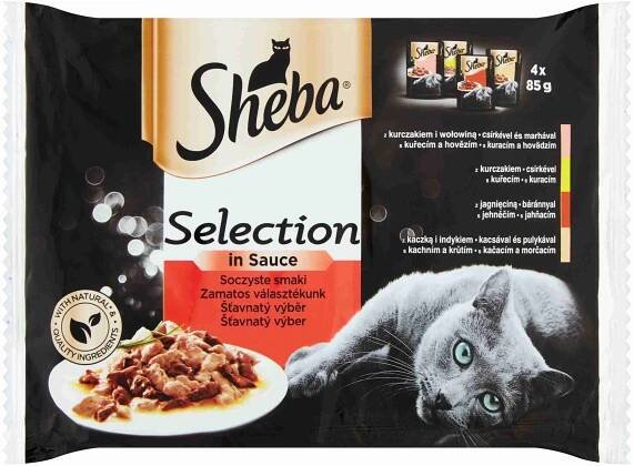 Sheba Selection Šťavnatý výběr čtyři druhy masa