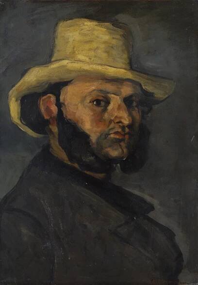 Man with a Straw Hat Paul Cezanne