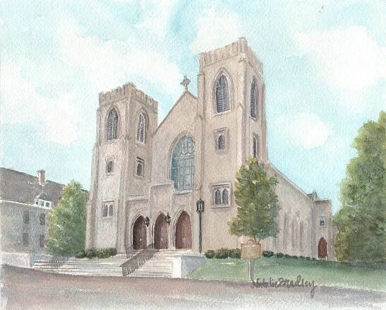 Art Prints, Collegiate Art, Sorority Art, Community Watercolors, Georgia Churches, Wedding Venues — Natalie Bradley Home