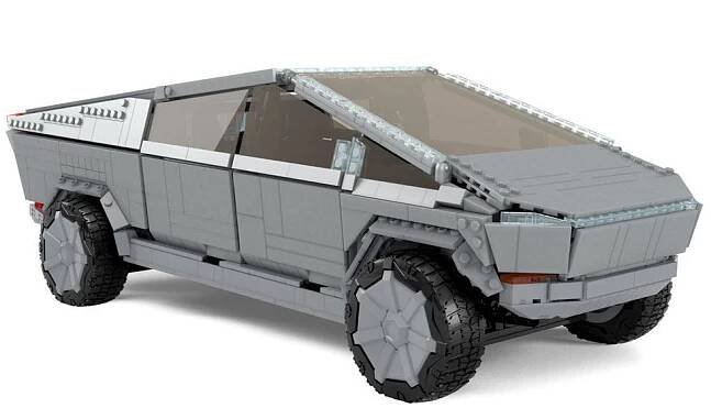 Tesla Mega Construx Construction Set Cybertruck 48 cm Mattel