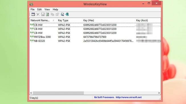 WirelessKeyView: Vergessenen Zugangscode auslesen