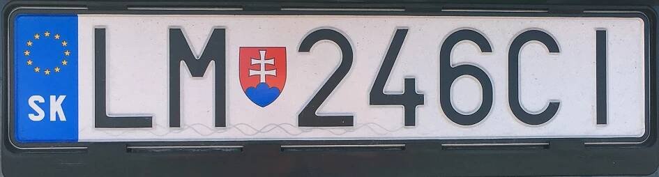 Registrační značka: LM - Liptovský Mikuláš, foto: vlastní
