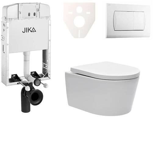 Cenově zvýhodněný závěsný WC set Jika k zazdění + WC SAT Brevis SIKOJW1