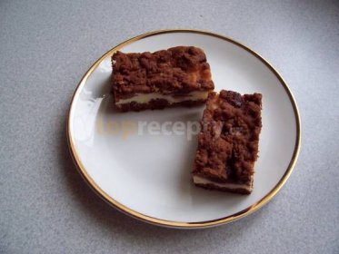 Strouhaný kakaový koláč s tvarohem - fotografie receptu - TopRecepty.cz