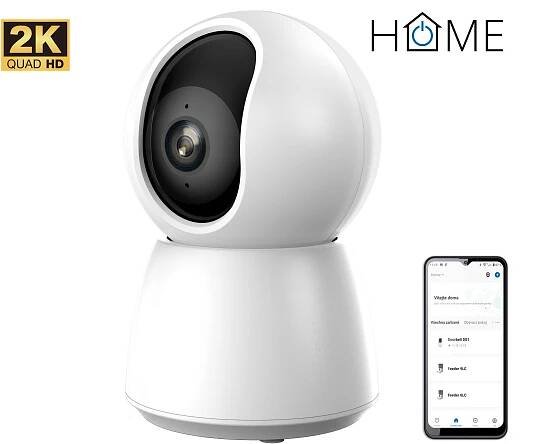 iGET HOME Camera CS4 White - WiFi 2K IP kamera, noční vidění, audio, RJ45, auto tracking (75020823)