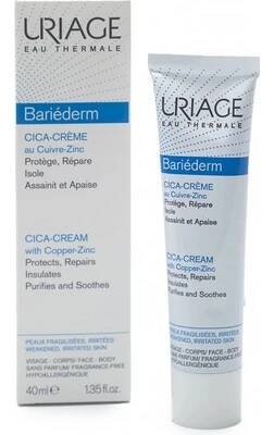 Uriage Bariéderm Cica reparativní krém s obsahem mědi a zinku Repairing Cream with Cu-Zn 40 ml