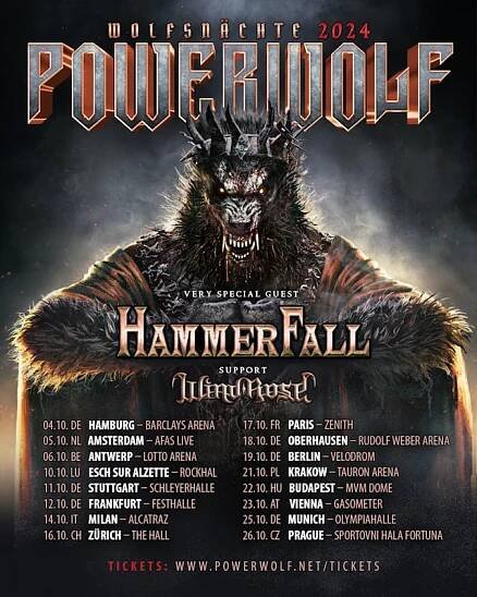 POWERWOLF ohlašují své největší evropské turné, přijedou i do Prahy | Spark Rock Magazine