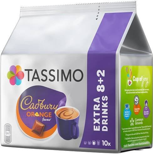 TASSIMO Cadbury Hot Chocolate Orange 8 kapslí