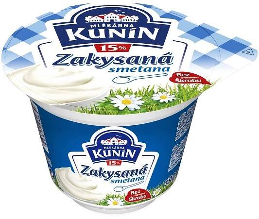 Mlékárna Kunín Zakysaná smetana 15%