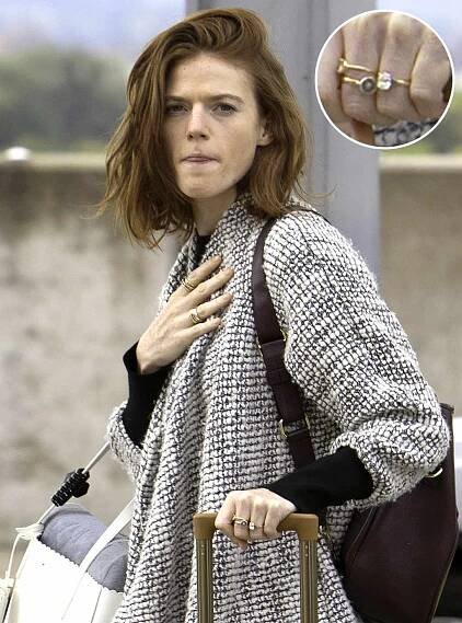 Rose Leslie Spotted Out in Regal (and Sizeable) Engagement Ring from Kit Harington