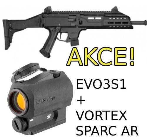 CZ Evo 3 S1 Carbine + kolimátor Vortex Sparc AR akční set