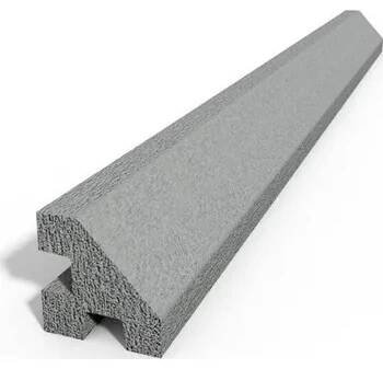 Betonový sloupek hladký rohový přírodní Výška (mm): 1000