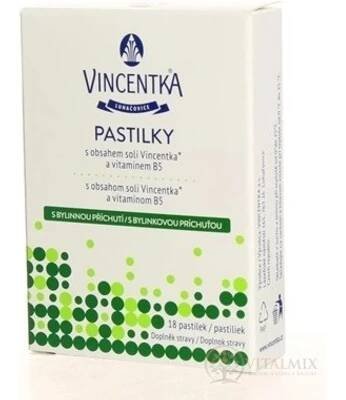 Vincentka pastilky bylinné 18 tablet