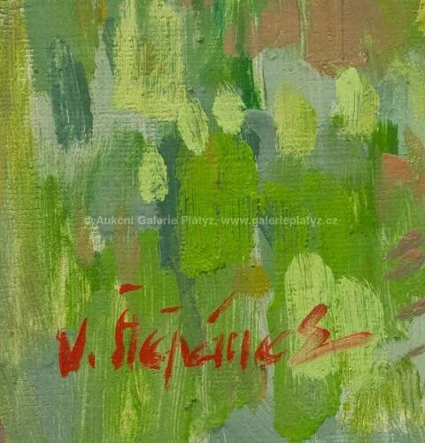 Václav Štěpánek / Na trávě - detail aukce « Aukce « Aukční Galerie Platýz