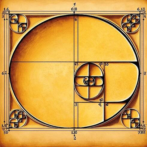 Generate the classically known picture of the Fibonacci sequence, a curve drawn in a rectangle with the dimensions of the golden ratio. it's one curve – VytvořSiPotisk.cz