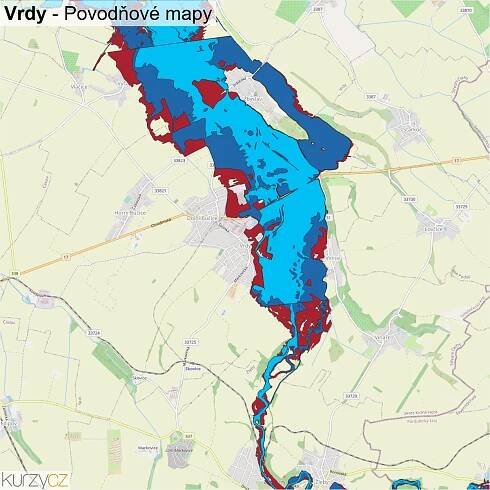 Vrdy - mapy | Kurzy.cz