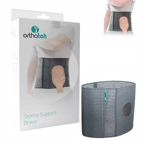 Stomický břišní pás s výřezem na stomii Stomický pás ORTHOTEH vel. S