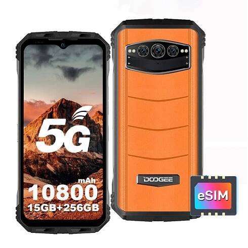 DOOGEE V30 5G síť odolný telefon 15GB + 256GB Android 12 120Hz 10800mAh telefon eSIM