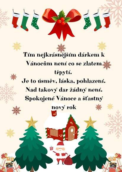 Vánoční přání - ZŠ Školní náměstí Chrudim