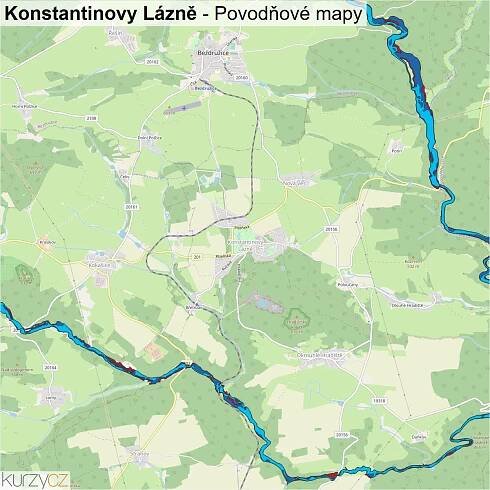 Konstantinovy Lázně - mapy | Kurzy.cz