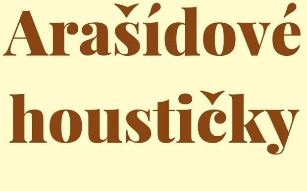 Arašídové houstičky recept