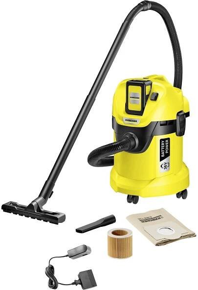 Kärcher Home & Garden WD 3 Battery 1.629-911.0 mokrý/suchý vysavač 300 W 17 l vč. 1 akumulátoru