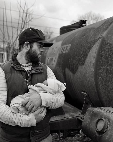 ​Timothy Susee and daughter, Isabella May Simmons, Burdick Trailer Park, Pownal, Vt.
