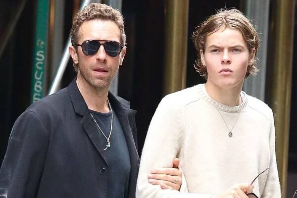 Chris Martin and Son Moses, 19, Step Out for a Father-Son Stroll 2 Weeks After Dakota Johnson Split
