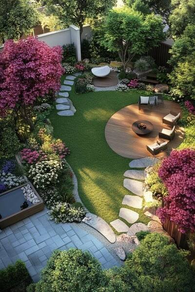 Garden - Garden Ideas See more: https://garden1.dethiday.com/30-garden-ideas/ | Facebook in 2025 | Small garden landscape, Garden design plans, Backyard garden landscape