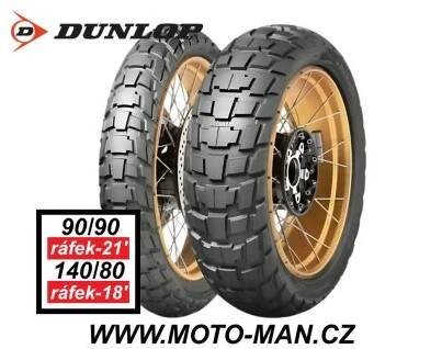 sada pneumatik pro cestovní endura DUNLOP TRAILMAX RAID 90/90/21 a 140/80/18