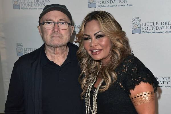 Phil Collins and Orianne Cevey