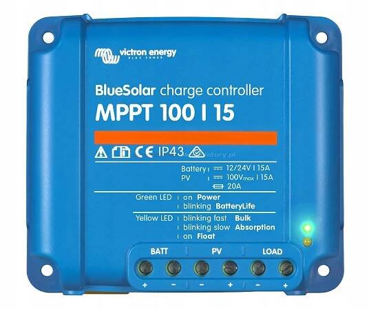 Victron Energy Solární regulátor BlueSolar MPPT 100/15, 12/24V, 15A