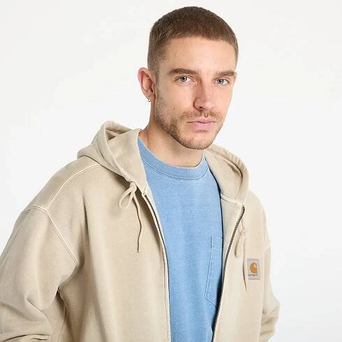 Mikiny Carhartt WIP Hooded Nelson Jacket UNISEX Fleur De Sel