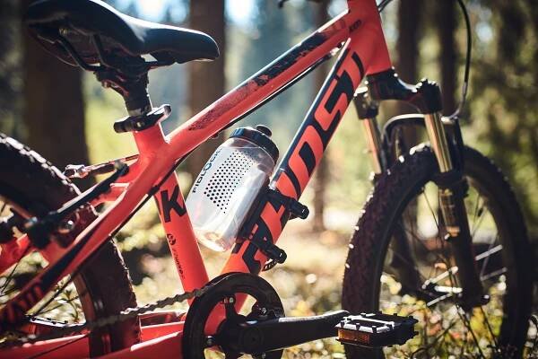 Fidlock Twist Bottle 450 drinking bottle transparent black + Uni Base