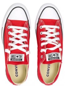 Converse dámské stylové plátěné tenisky - červené | Robel.shoes