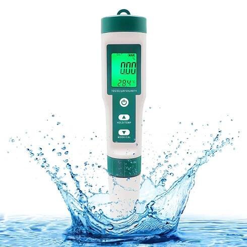  RUIZHI - 7v1 PH tester vody s podsvícením - Zahrada