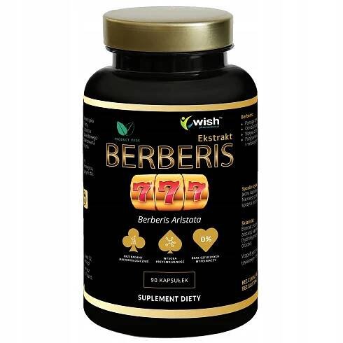 MOCNÝ BERBERIS 777 Nízký Cukr Apetit Hubnutí Berberin 90 kap