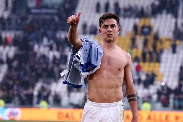 Torino, Itálie. 16. února2020. Italská Serie A. Juventus Fc vs Brescia Calcio. Paulo Dybala z Juventus FC. — Stock obrázek