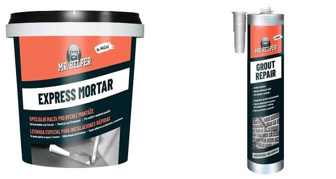Mr. Helper Express Mortar a Grout Repair na opravu spár.