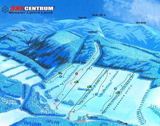 Ski centrum Miroslav, lyžování Malá Morávka - Hotel-Pension.cz