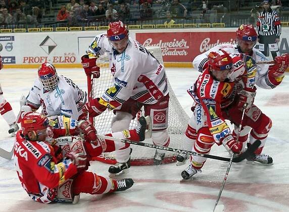 HC Slavia Praha - HC Oceláři Třinec 3:2 pp - Semifinále: Slavia-Liberec, Budějovice-K. Vary (7/11)