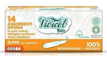 Hygienické tampóny Vivicot Regular hygienické tampony s aplikátorem, 16 kusů